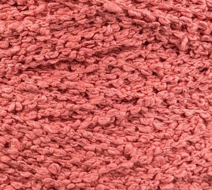 Art. Bouclé Silk – Bouclé-Garn aus 100 % Seide col.  Rosiger Korallton 220 m / 100 g
